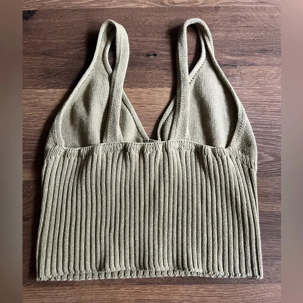 KOTN Tan Ribbed Tank Top - Picture 8 of 10
